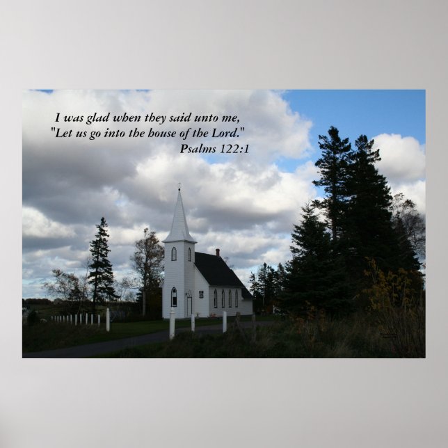 Country Church,  "I was glad" poster (Front)