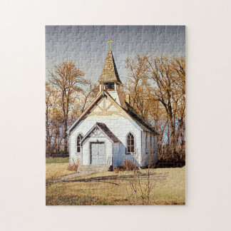 Country Church Jigsaw Puzzle