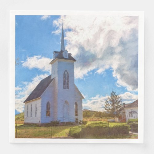 COUNTRY CHURCH PAPER DINNER NAPKINS