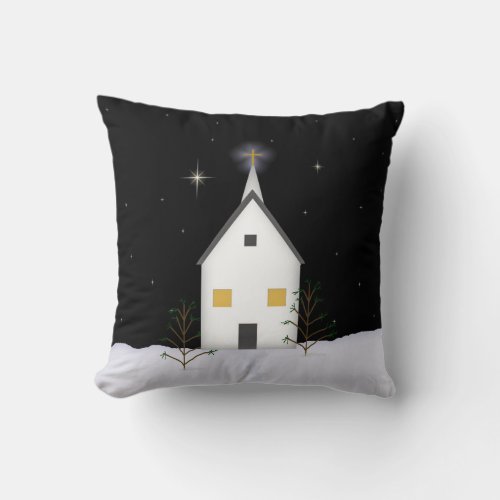Country Church Pillow