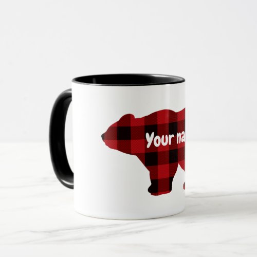 Country classic bear _ customizeable mug