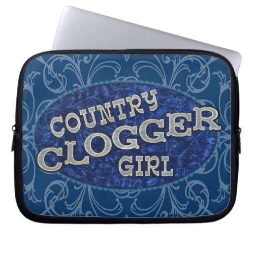 Country Clogger Girl Clogging Laptop Sleeve