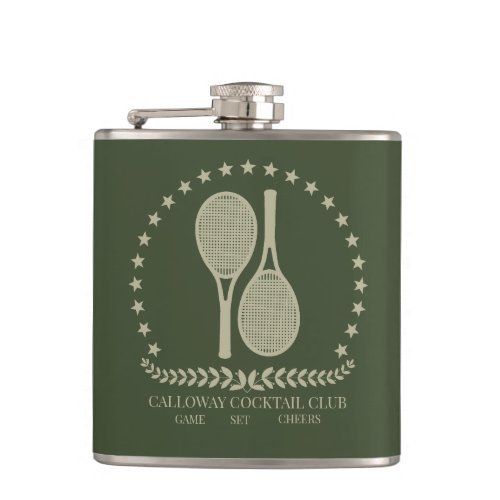 Country Club Aesthetic Custom Flask Party Favors