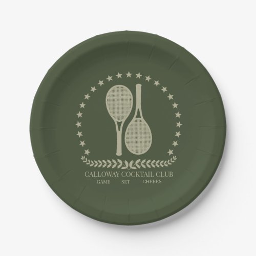 Country Club Aesthetic Custom Paper Plates