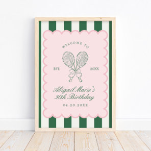 Country Club Courtside Racquet Tennis Welcome Poster