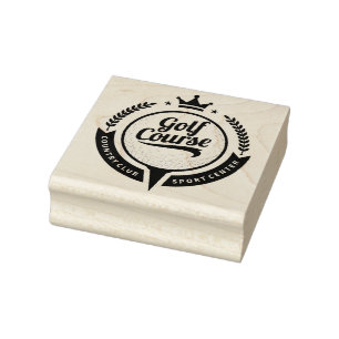 Country Club Golf Course Rubber Stamp