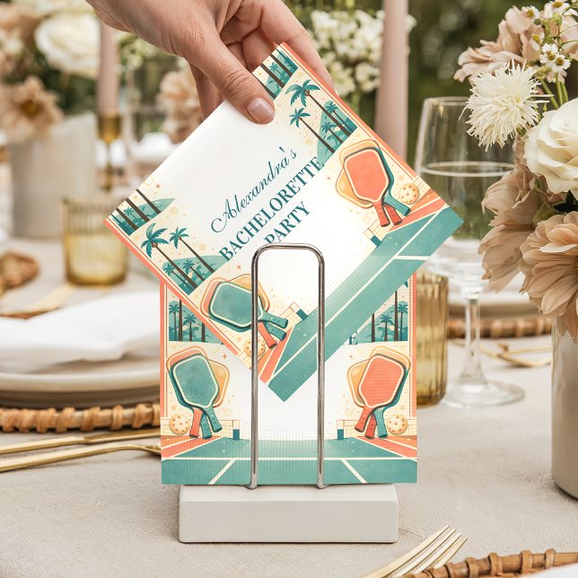 Country Club Pickleball Bachelorette Napkins (Creator Uploaded)