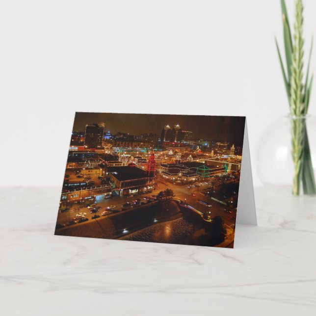 Country Club Plaza, Kansas City, Holiday Lights Card (Front)