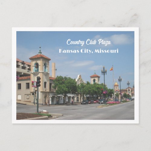 Country Club Plaza, Kansas City, Missouri Photo Postcard