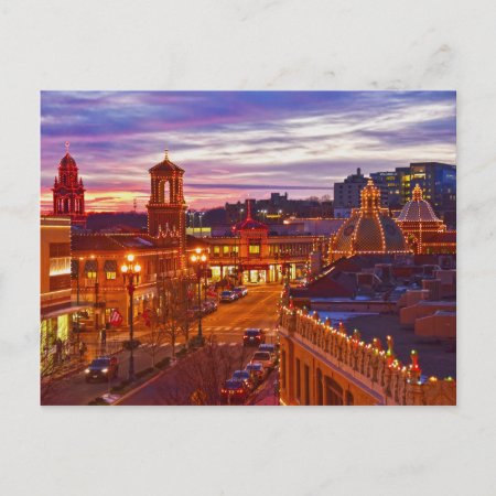 Country Club Plaza Lights, Sunset, Kansas City, Mo Postcard