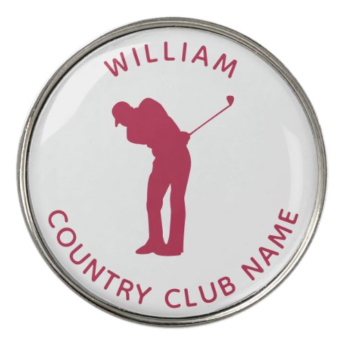 Country Club Team Custom Golf Ball Marker