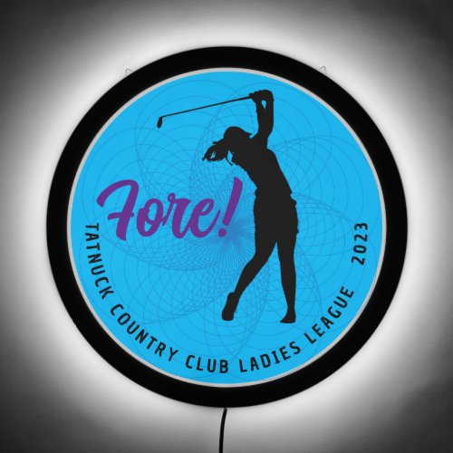 Country Club Womens Golf League Illuminated Sign