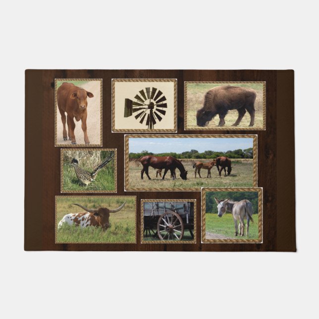 Country Collage Doormat (Front)