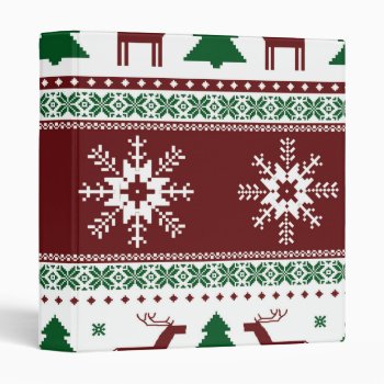 Country Colorful Retro Christmas Holiday Binder by All_About_Christmas at Zazzle