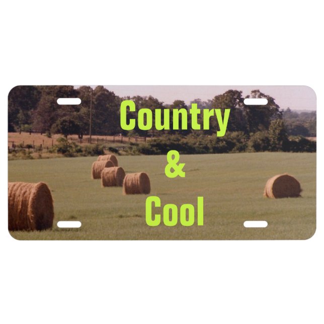 Country & Cool License Plate (Front)