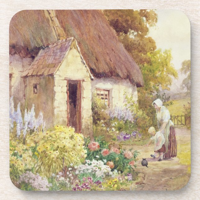 Country Cottage Drink Coaster (Front)