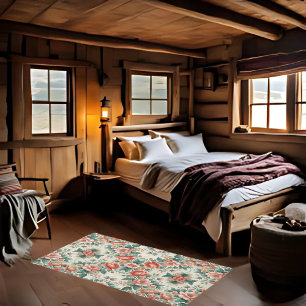 Country Cottage Floral 5'x3' Indoor Area Rug