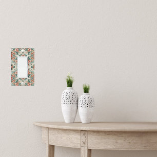 Country Cottage Floral Pattern Single Rocker Light Switch Cover