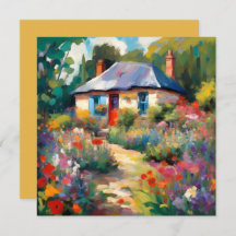 Country Cottage Greeting Card