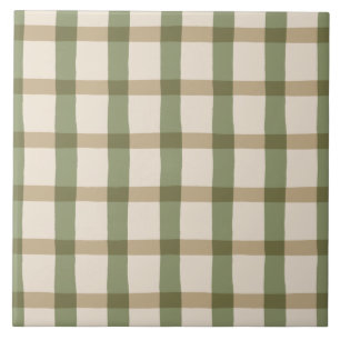 Country Cottage Plaid Ceramic Tile