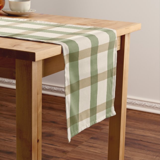 Country Cottage Plaid Medium Table Runner (In Situ)