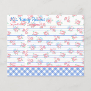 Country Cottage Shabby Chic Floral Personalized