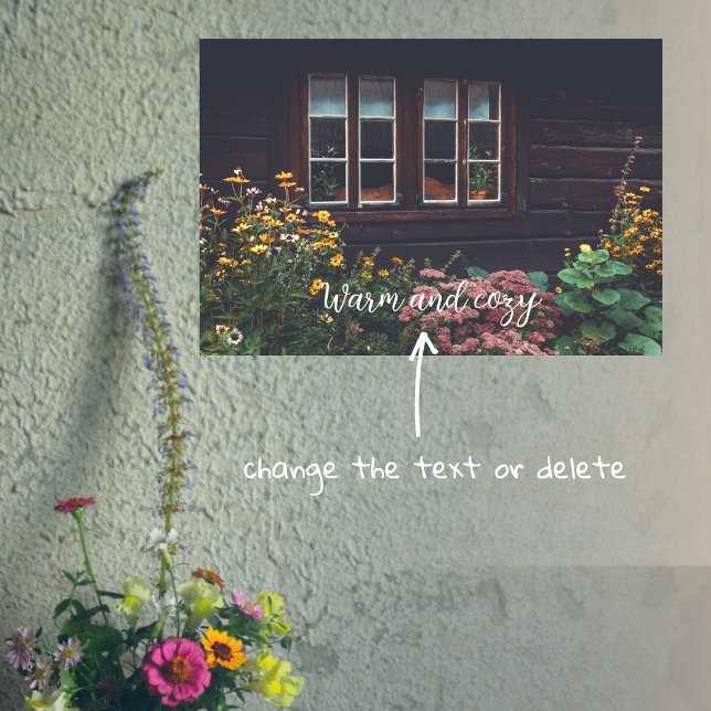 Country cottage with rustic garden poster (Creator Uploaded)