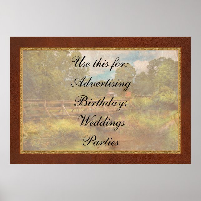 Country - Country living Poster (Front)