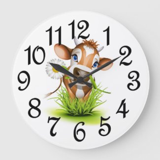Country Cow Acrylic Wall Clock