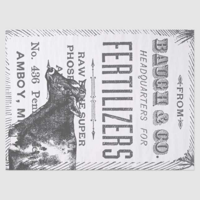 Country Cow Decoupage Tissue Paper (Front)