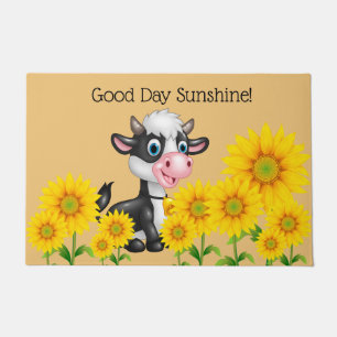 Country Cow Doormat