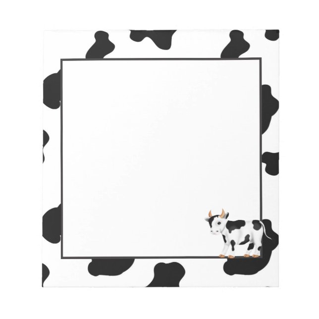 Country cow fun cartoon notepad (Front)