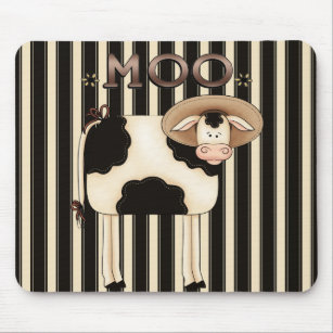 Country Cow Humor Mousepad