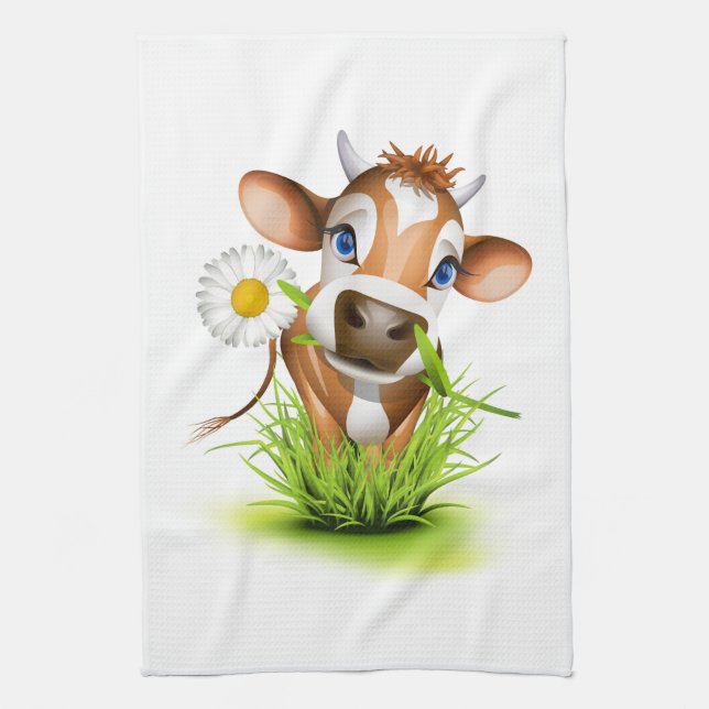 Country Cow Kitchen Towel (Vertical)
