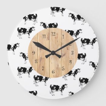 Country Cow Kitchen Wall Clocks by idesigncafe at Zazzle