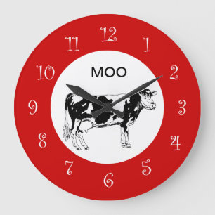 Country Cow Kitchen Wall Clocks