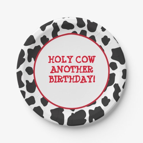 Country Cow Theme Paper Plates