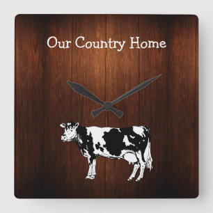 Country Cow Wall Clocks