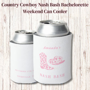 Country Cowboy Nash Bash Bachelorette Weekend Can Cooler