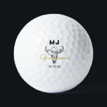 Country Cowboy Personalized Groomsmen Monogram Golf Balls<br><div class="desc">Personalized gifts for groomsmen with old western cowboy theme. Decorated with cowboy hat with vintage western font. Text and background color are editable using the Design Tool to fit your occasion. Get this customize gift for wedding,  bachelor party,  engagement party or any other special occasions.</div>