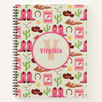 Country Cowgirl Boots Adorable Stick Horse Western Notebook