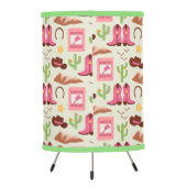 Country Cowgirl Boots Adorable Stick Horse Western Tripod Lamp (Back)