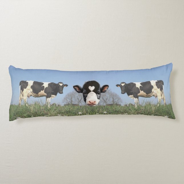 Country Cows and Customizable Cow Face Body Pillow (Back)
