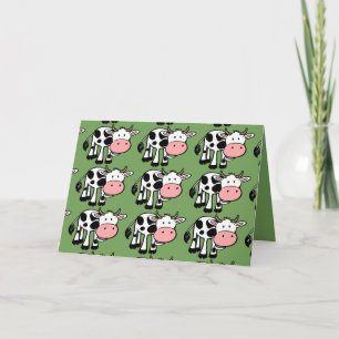 country cows greeting card