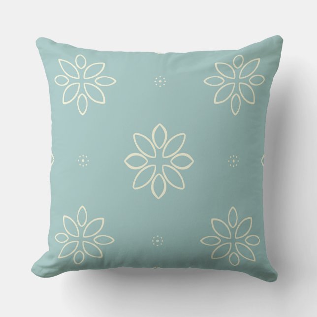 Country cute pattern throw pillow (Front)