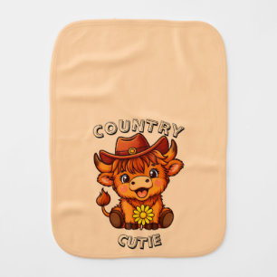 COUNTRY CUTIE BABY BURP CLOTH