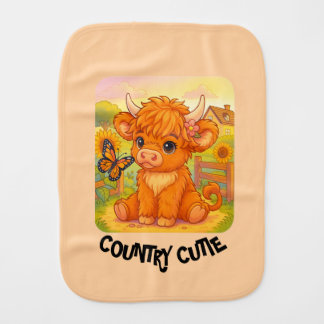 COUNTRY CUTIE BABY BURP CLOTH