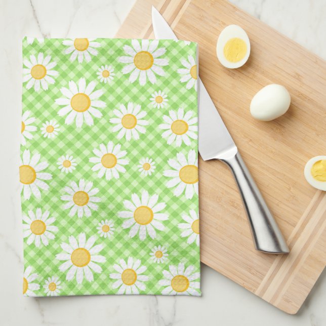 Country Daisy Kitchen Towel (Quarter Fold)