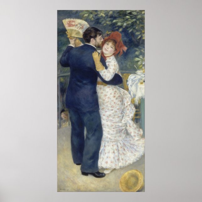 Country Dance by Pierre-Auguste Renoir Poster (Front)
