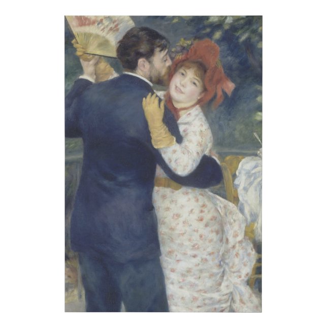 Country Dance - Renoir Impressionist Painting Faux Canvas Print (Front)